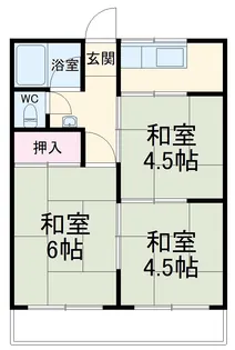 ハイツ中村【2階】の間取り