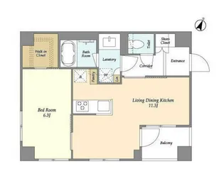 ベルファース駒沢三丁目【2階】の間取り