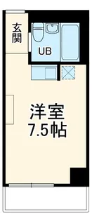 シーズンコート名駅西【705号室】の間取り