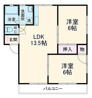 ハイムフリーデ【1階】の間取り