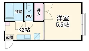 アルカディア南太田【1階】の間取り
