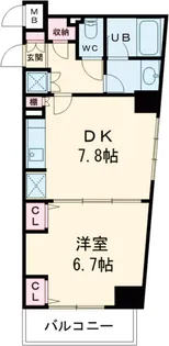 アジールコート中野坂上【2階】の間取り