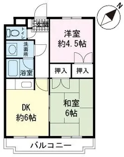 山之井プラザ【2階】の間取り