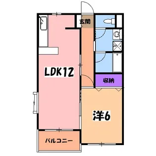 カーサ・デル・リーゾ【202号室】の間取り