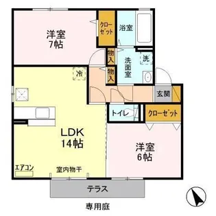 クロノスB【1階】の間取り