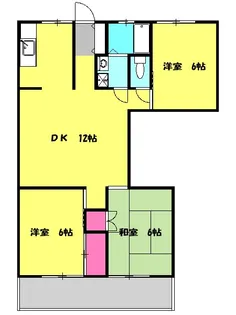 香沼レジデンス【3-C号室】の間取り