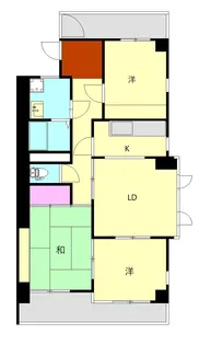 レジデンス浜野Ⅱ【2階】の間取り