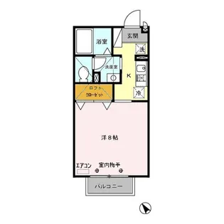 メルベーユ パル【201号室】の間取り