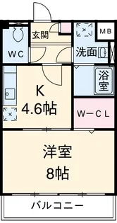 サンライズガーデン【1階】の間取り