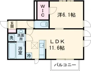 フルール吉祥寺【101号室】の間取り