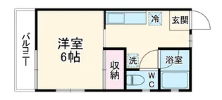 サンハイツ宮川【203号室】の間取り