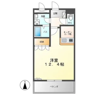 アンベリール【1階】の間取り