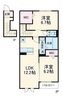 サン ルーチェ【2階】の間取り