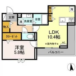 ドリーム庄内通【2階】の間取り