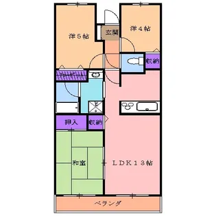 グランドアーバン【205号室】の間取り