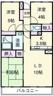 グランドアーバン【307号室】の間取り