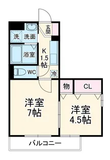 ルガーナ【2階】の間取り