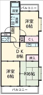 ガーデンタウン岡﨑【4階】の間取り
