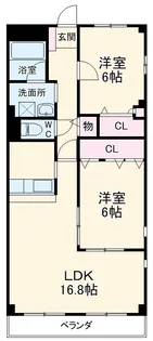 アドバンスユタカ【1階】の間取り