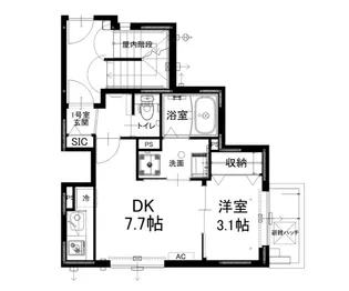 スプリングドエル【2階】の間取り
