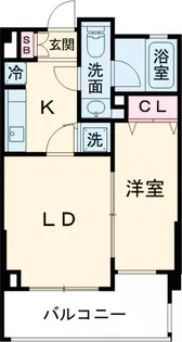 ミリアレジデンス洗足【2階】の間取り