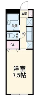 カーサノザキⅤ【1階】の間取り