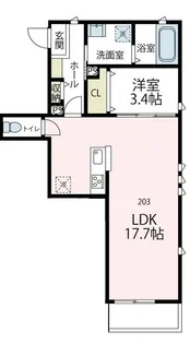 セプテンバー浜町【2階】の間取り