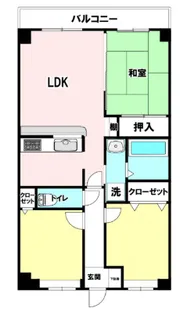 サンハロー相模原西【404号室】の間取り