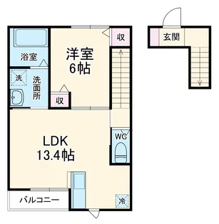 アドウィステリアD棟【2階】の間取り