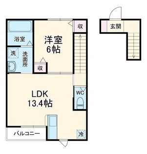 アドウィステリアD棟【2階】の間取り