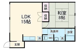 高尾崎ハイツ【1階】の間取り