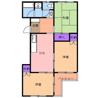 丸田ハイツ【2階】の間取り
