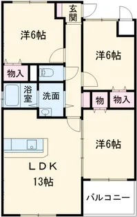 アゼリアコート宿郷【307号室】の間取り