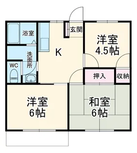 コーポ神谷【203号室】の間取り