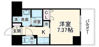 エルベコート豊中玉井町【8階】の間取り