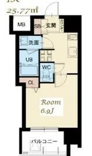 スプランディッド大山【14階】の間取り