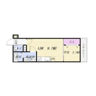 スマイル土古【301号室】の間取り