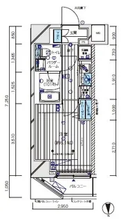 メインステージ北千住Ⅴ【3階】の間取り