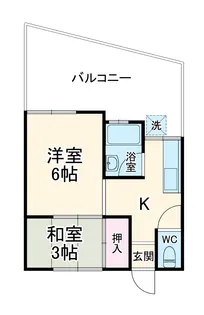 グリーンコーポ天王台【101号室】の間取り