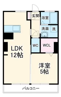 ハイリビングK【205号室】の間取り