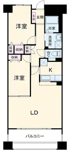 ソーラスフロント富船【2階】の間取り