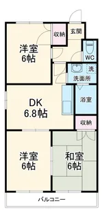 クレールナガタ【3階】の間取り