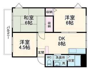 サニーヒル三田【3階】の間取り