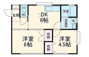 リヴィエールフクイ【1階】の間取り
