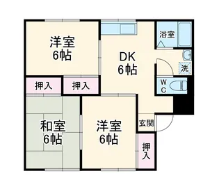 コーポ青和第3【1階】の間取り