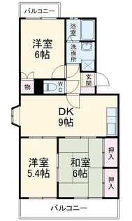 ヴェネッセ徳田 B棟【101号室】の間取り