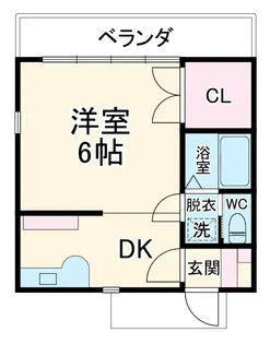 コーポまどか【2階】の間取り