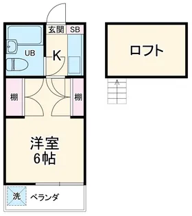 ジュネパレス津田沼第31【2階】の間取り