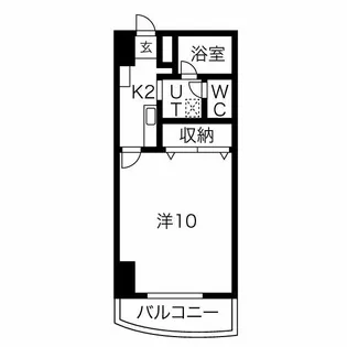 メゾンロイヤルかみとまつり【408号室】の間取り