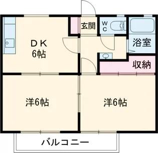 コーポ松栄【1階】の間取り